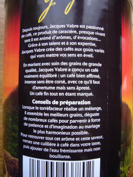 Jacques Vabre - Gringo 200g - text francouzky